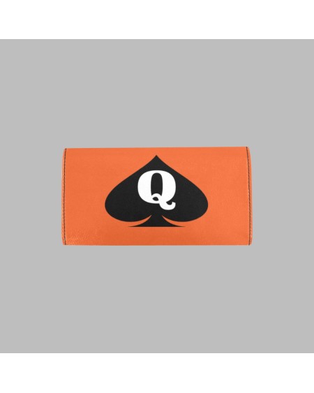 QUEEN OF SPADES, Women'S Trifold Long Clutch Wallets slut