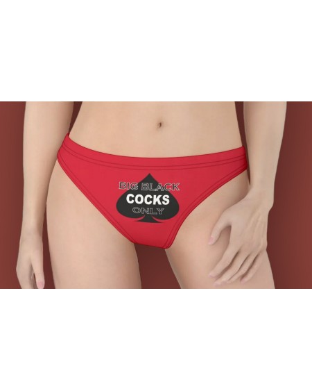 BIG BLACK COCK Only Thong, 16 colors, large size, slut