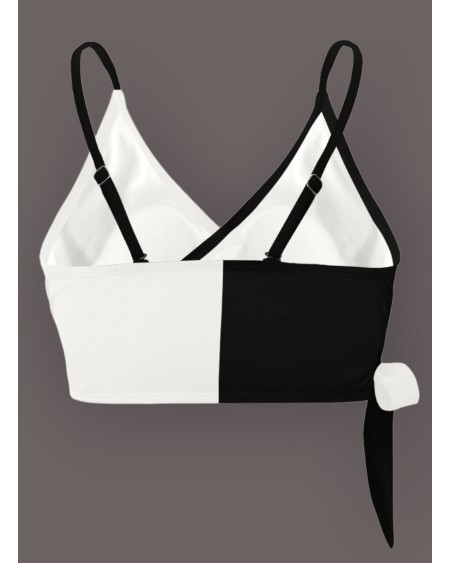 QUEEN OF SPAADES Knot Side Bikini Top, Queen off spades