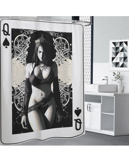 QUEEN OF SPADES Shower Curtains 4 Sizes, qos curtains, qos,