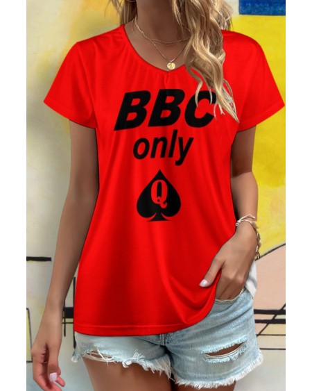 BBC ONLY V - Neck short sleeve T - shirt 8 colors, queen off