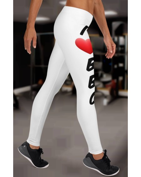 Legging I LOVE BBC White. hot wife