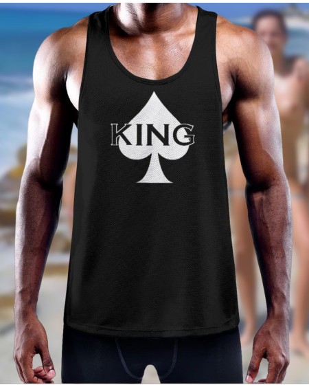 KING Of SPADES Y - Back Muscle Tank top, kos t - shirt, t -