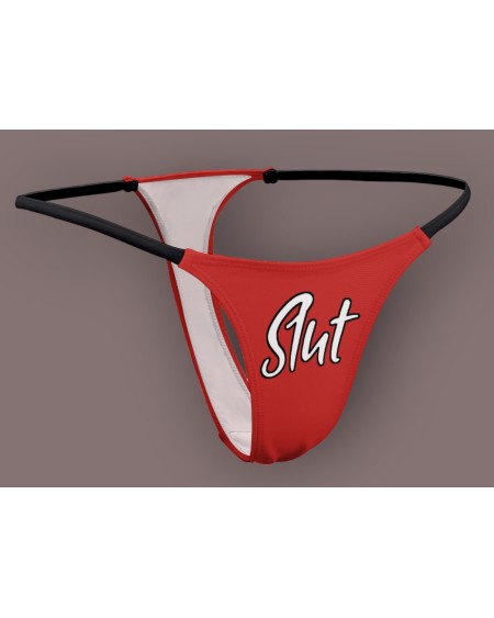 SLUT Thong, Slut clothing, cuckolding, hotwife panties, slut
