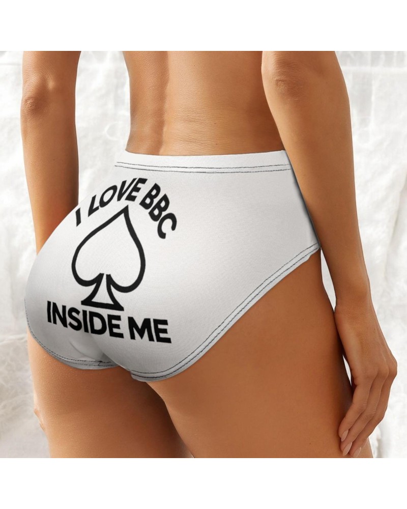 Queen Of Spades Hotwife Panties - 'I Love BBC Inside Me' -