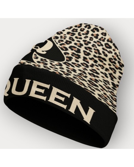 QUEEN OF SPADES Snow leopard Beanies, slut clothing,