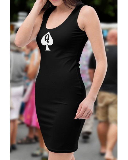 QUEEN OF SPADES Dress, slut clothing, cuckolding, hotwife