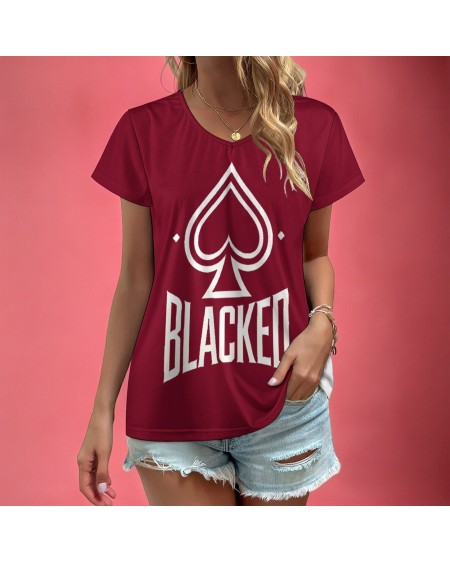 Blacked Queen Of Spades T - Shirt - Empowering Women's