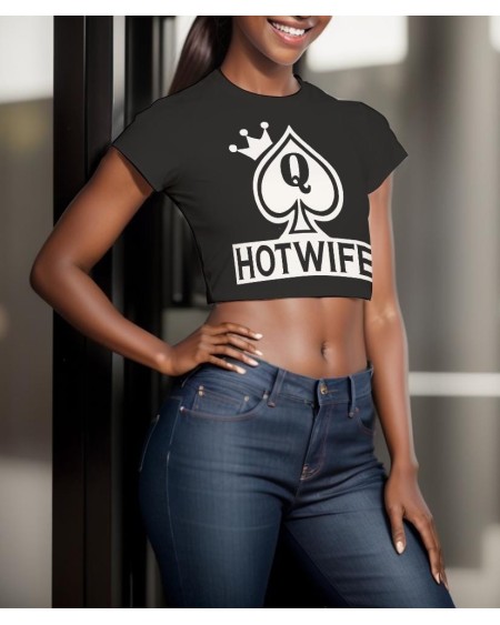 Queen Of Spade Hotwife Crop - Tank Top - Sexy Hotwife Queen