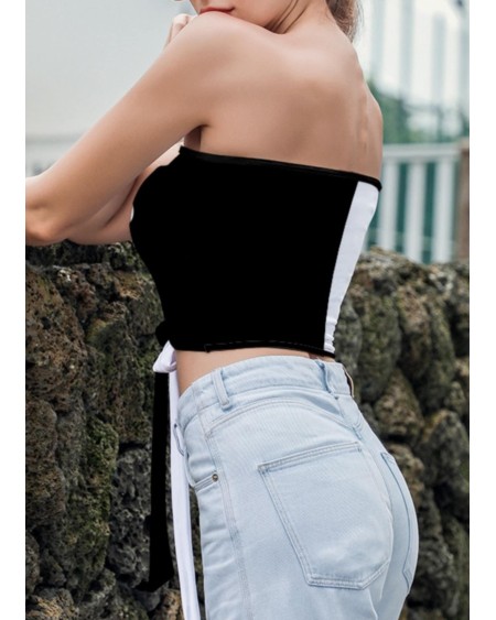 QUEEN OF SPADE Summer Sexy Blouse With Strapless Top, Top