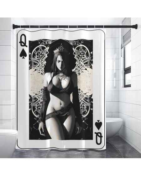 QUEEN OF SPADES Shower Curtains 4 Sizes, qos curtains, qos,