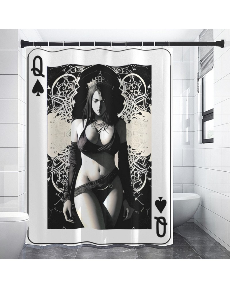 QUEEN OF SPADES Shower Curtains 4 Sizes, qos curtains, qos,