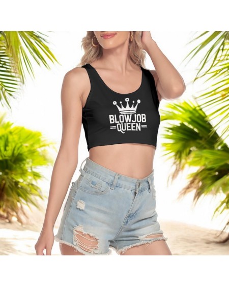 Bold Blowjob Queen Crop Top - Sexy Hotwife Tease, Seductive