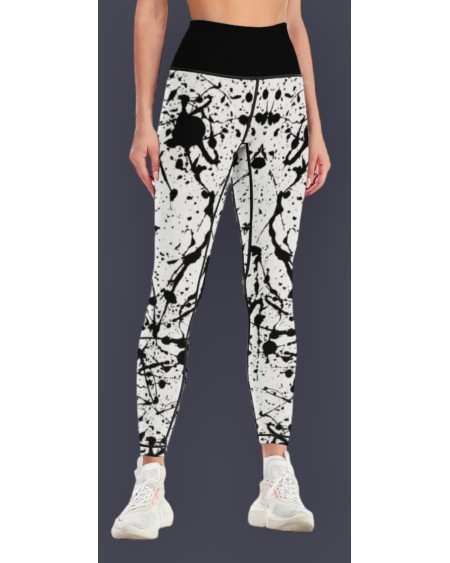 QUEEN OF SPADES Ink Stain legging, queen of spades, queen of