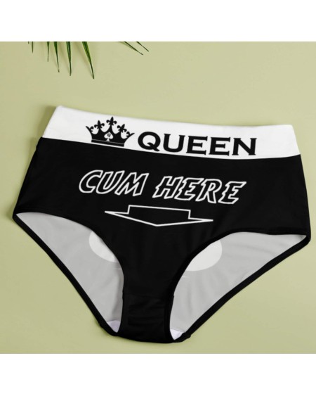 CUM HERE QOS Panties, queen of spades slut clothing,