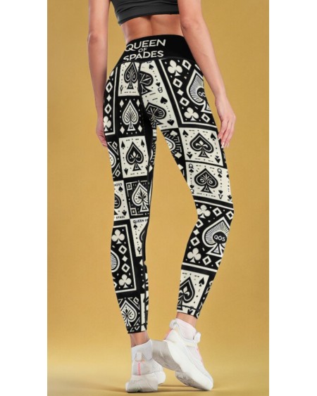 Queen Of Spades Legging - Stylish QOS Clothing for Hotwife,