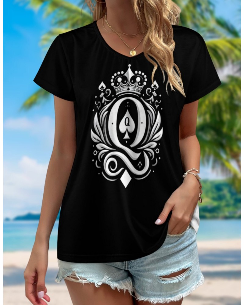 QUEEN OF SPADES Tshirt, bbc spades tshirt, qos t - shirt, t