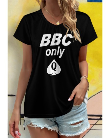 BBC ONLY V - Neck short sleeve T - shirt 8 colors, queen off