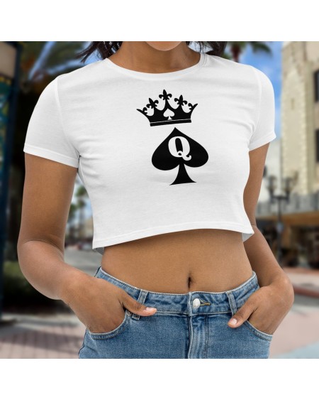 Croc - Top QUEEN of SPADES, hotwife t - shirt, queen off