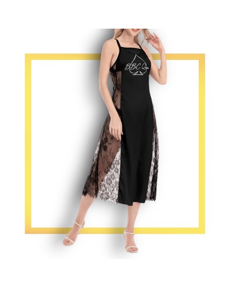 QUEEN OF SPADES Lace Cami Cross Back, Qos dress, slut