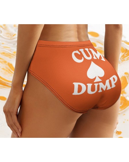 CUM DUMP High Waist Panties, 5 Colors, Plus Size Available,