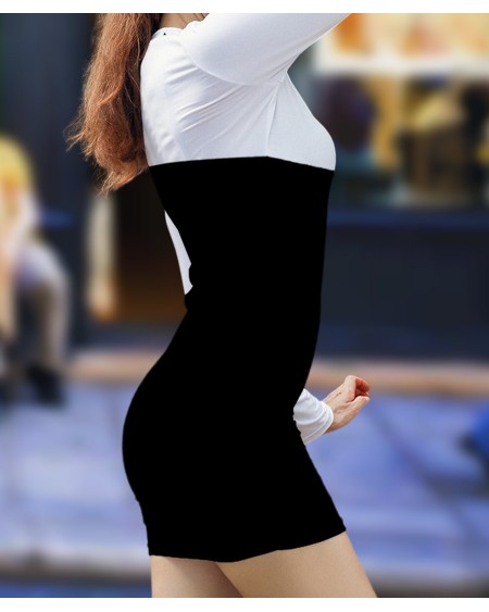 Bicolor QUEEN OF SPADES Dress, slut clothing, cuckolding,