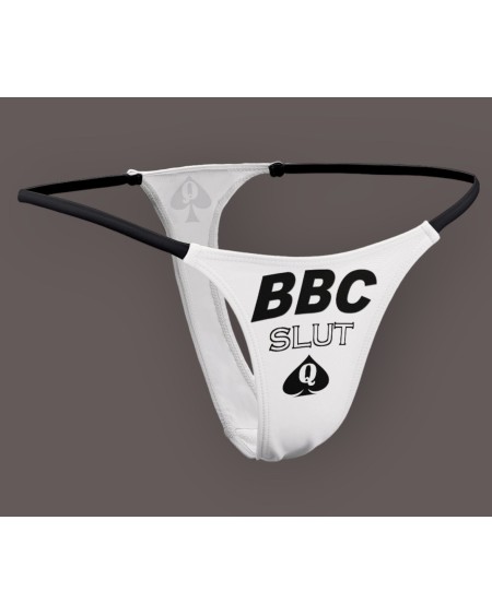 BBC SLUT Thong, Slut clothing, cuckolding, hotwife panties,