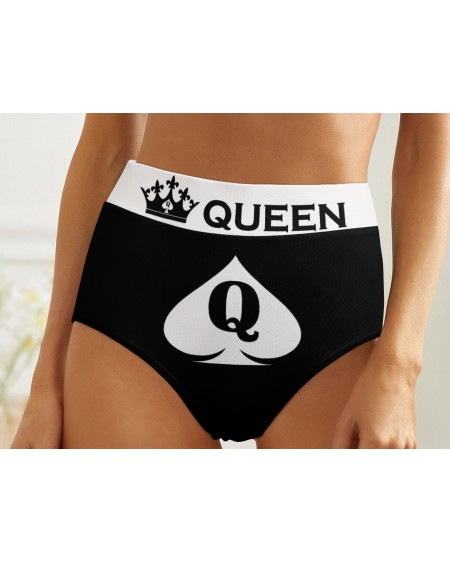 CUM HERE QOS Panties back, queen of spades slut clothing,