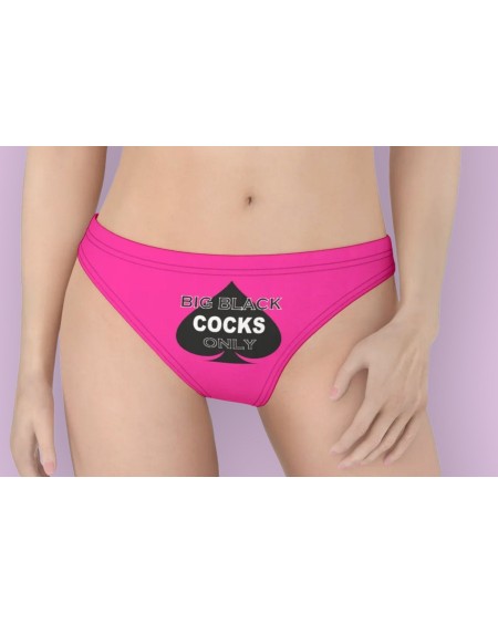 BIG BLACK COCK Only Thong, 16 colors, large size, slut