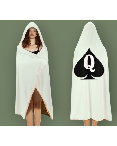 QUEEN OF SPADES Cloak Hooded Blanket, 20 Colors, slut