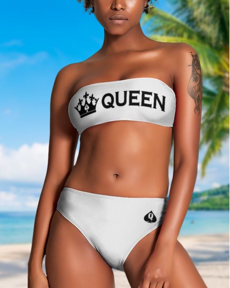 Queen Of Spades Bikini Swimsuit, Slut clothing, cuckolding,