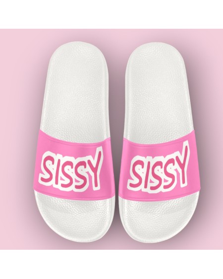 SISSY Cropped Slide Sandals, Sissy tong, femboy, Cuckold,