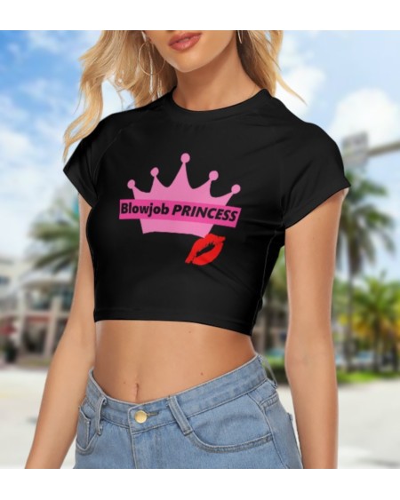 Croc - Top BLOWJOB PRINCESS, hotwife t - shirt, qos t -