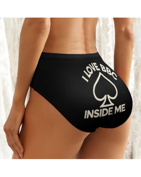 Queen Of Spades Hotwife Panties - 'I Love BBC Inside Me' -