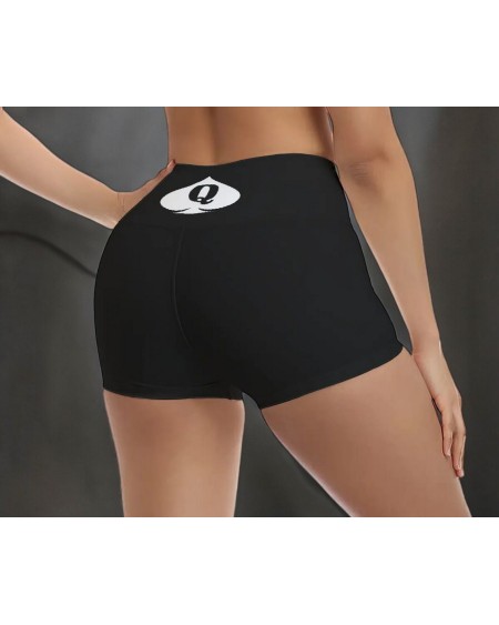 Queen Of Spades Yoga Shorts - 6 Colors, Fitness & Hotwife