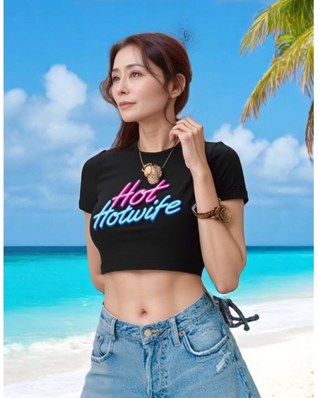 Hot Hotwife Crop Top  Naughty Wife Shirt For Bold Married