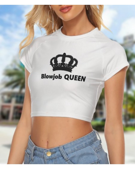Croc - Top BLOWJOB QUEEN, hotwife t - shirt, qos t - shirt,