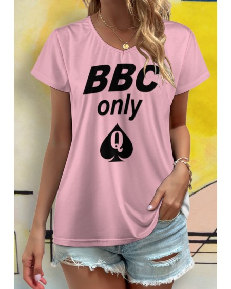 BBC ONLY V - Neck short sleeve T - shirt 8 colors, queen off