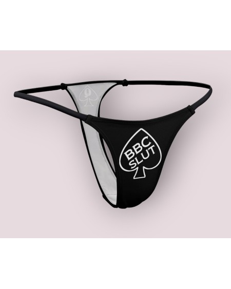 BBC SLUT THONG, Queen Of Spades, Slut clothing, cuckolding,