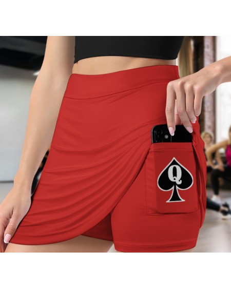 QUEEN OF SPADES Skorts With Pocket, Cuckolding, hotwife