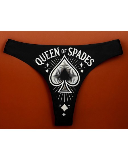QUEEN OF SPADES Thong, Sexy Hotwife Panties, Erotic