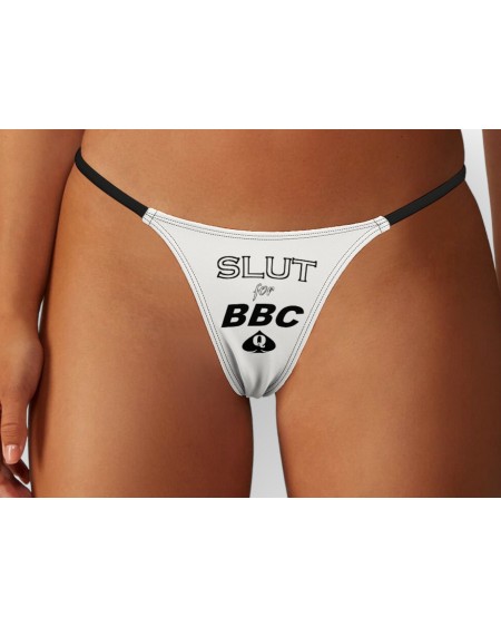 SLUT FOR BBC Qos Thong, slut clothing, cuckolding, hotwife