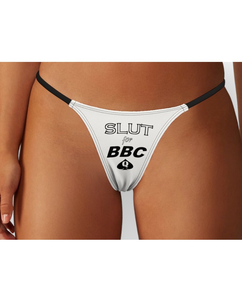 SLUT FOR BBC Qos Thong, slut clothing, cuckolding, hotwife