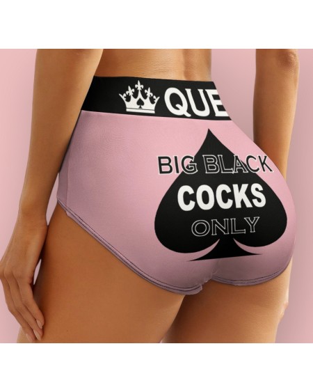 BIG BLACK COCKS Only, Panties, slut clothing, cuckolding,
