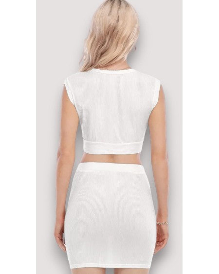 QUEEN OF SPADES Slightly sheer Collarless V Collar Vest