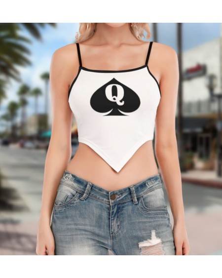 Croc TanK Top QUEEN OF SPADE, 12 Colors, wrap - up top queen