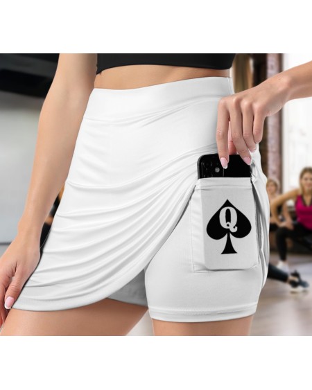 QUEEN OF SPADES Skorts With Pocket, Cuckolding, hotwife