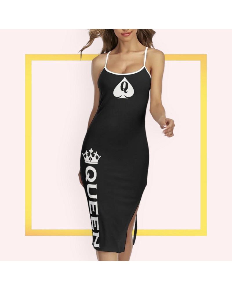 QUEEN OF SPADES Back Cross Cami Dress, 9 Colors, slut