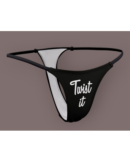 TWIST IT Thong, Slut clothing, cuckolding, hotwife panties,