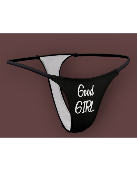 GOOD GIRL Thong, slut clothing, cuckolding, hotwife panties,